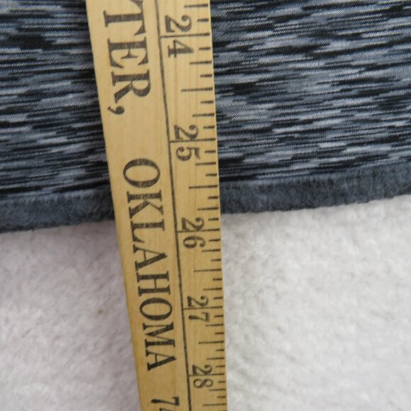 Tangerine Hoodie Womens Large Gray Black Space Dye Pullover Kangaroo Pocket - Picture 11 of 11